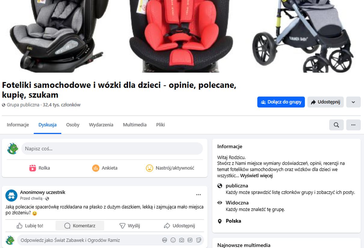 poradnik sprzedazowy : samochody elektryczne dla dzieci facebook marketplace, grupy fb